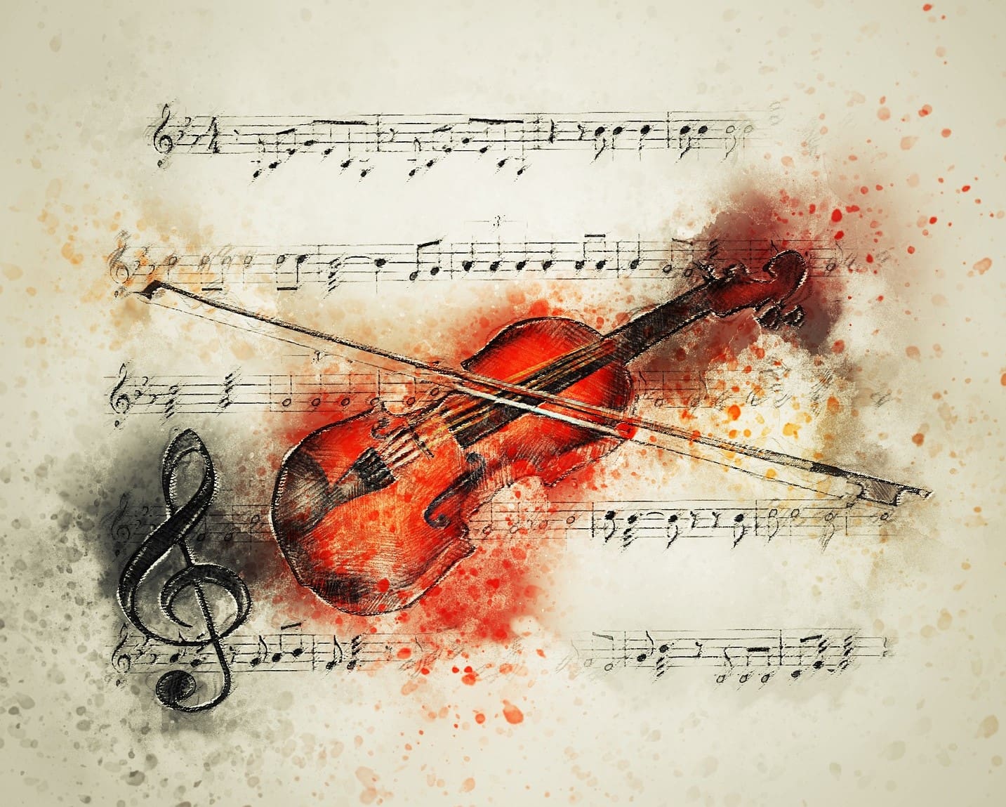 Violin & Music (Cropped)